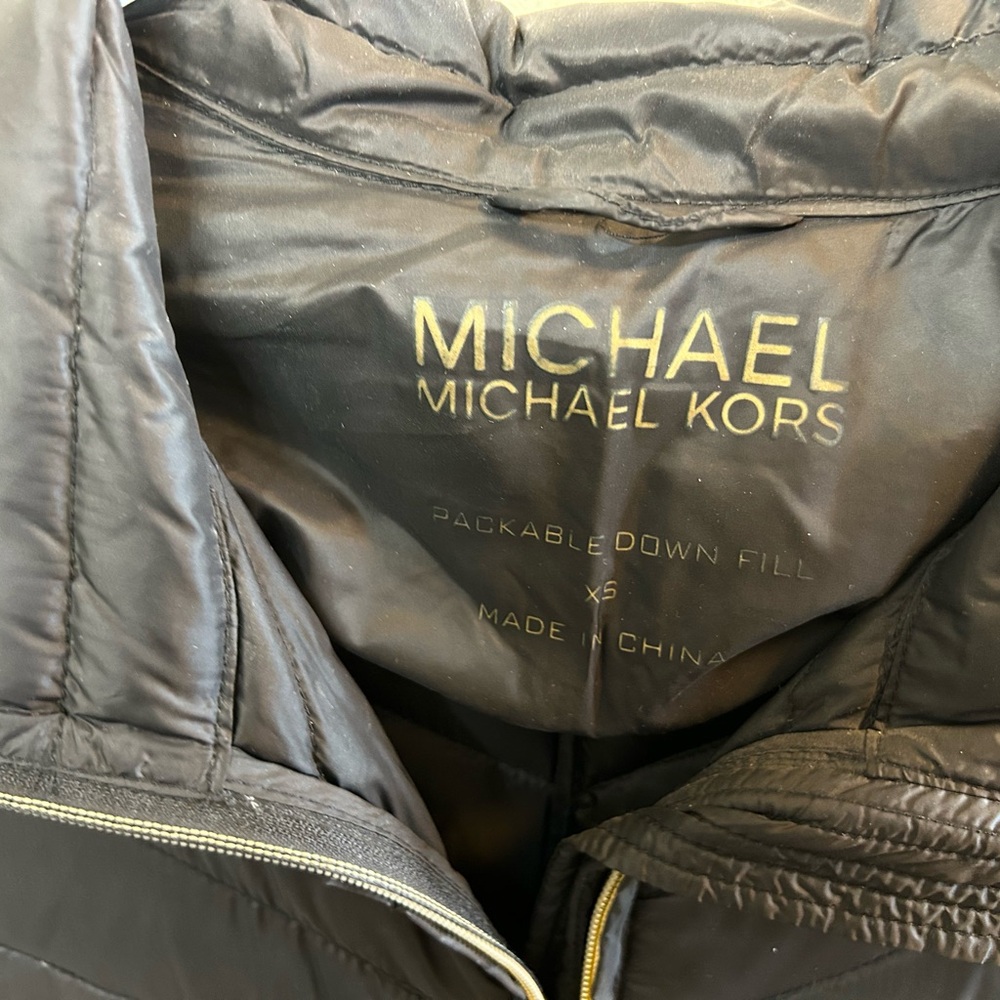 Michael Kors Black Packable Down Jacket